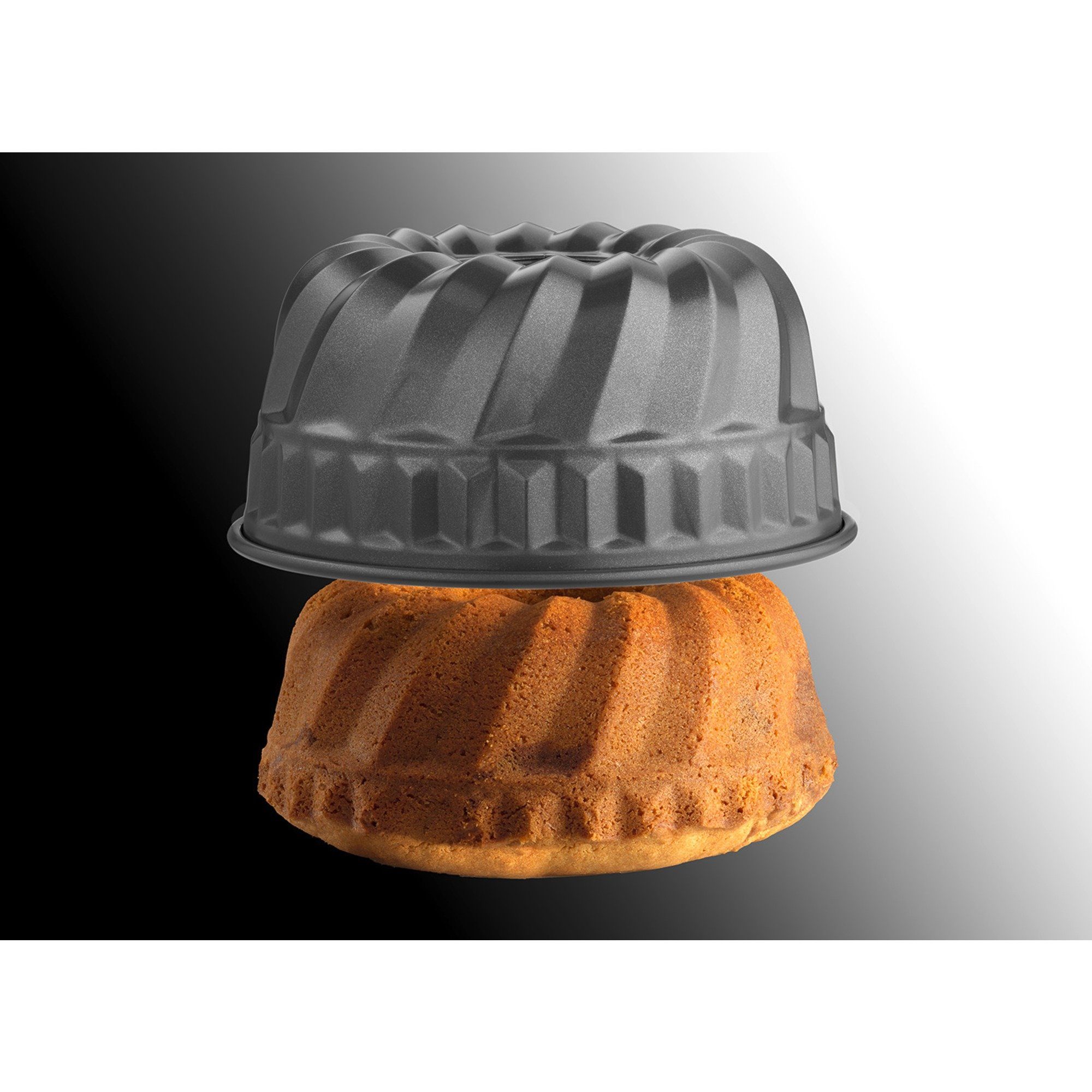 Kaiser Gugelhupfform La Forme Plus, (1x Guglhupf Backform (22 cm, Höhe 11 cm, Füllmenge 2,8l) 1-tlg)
