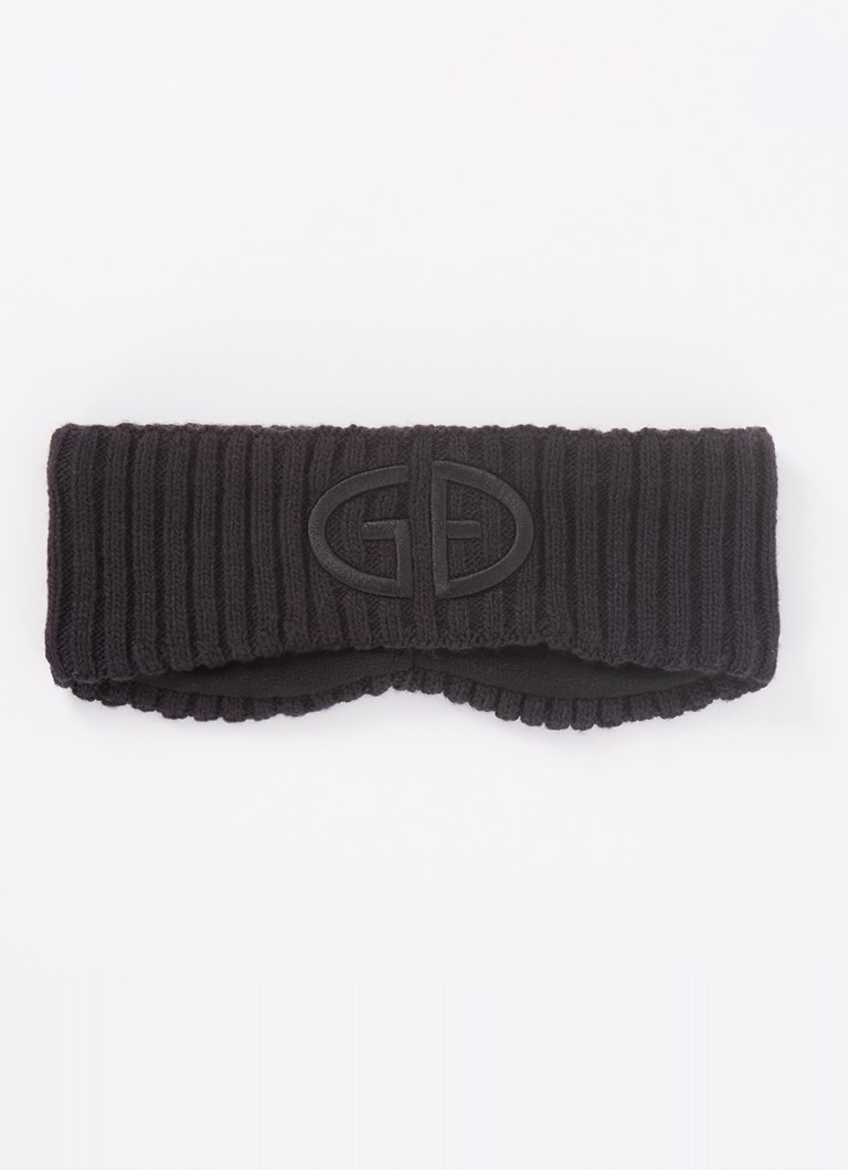 Goldbergh Warmth ribbed headband with logo embroidery