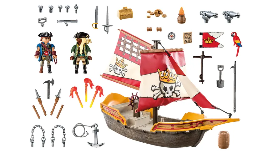 PLAYMOBIL 71418 - Pirates - Kleines Piratenschiff