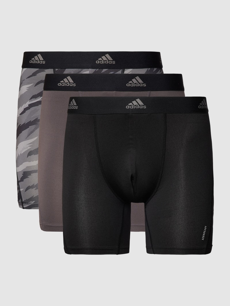 Trunks mit Logo-Bund im 3er-Pack in mittelgrau