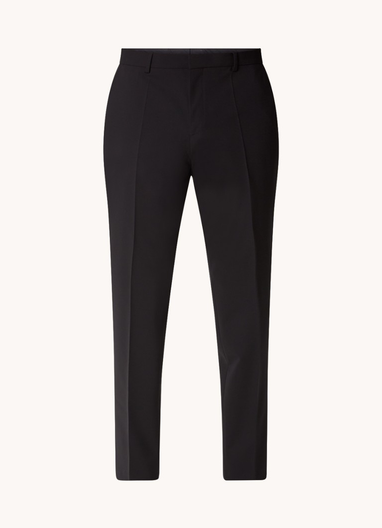 Nohavice HUGO BOSS Genius slim fit z panenskej vlny s bočnými vreckami