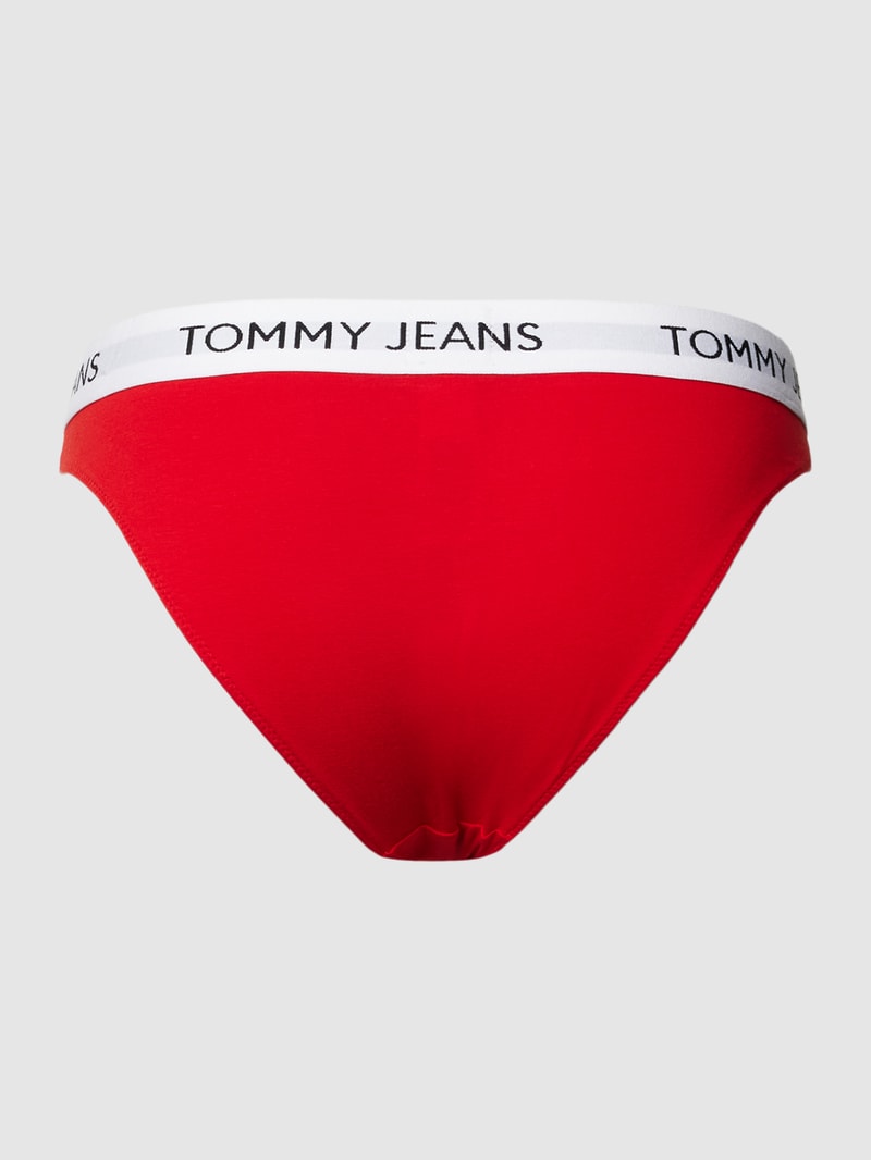 Slip mit elastischem Logo-Bund Modell 'HERITAGE' in rot