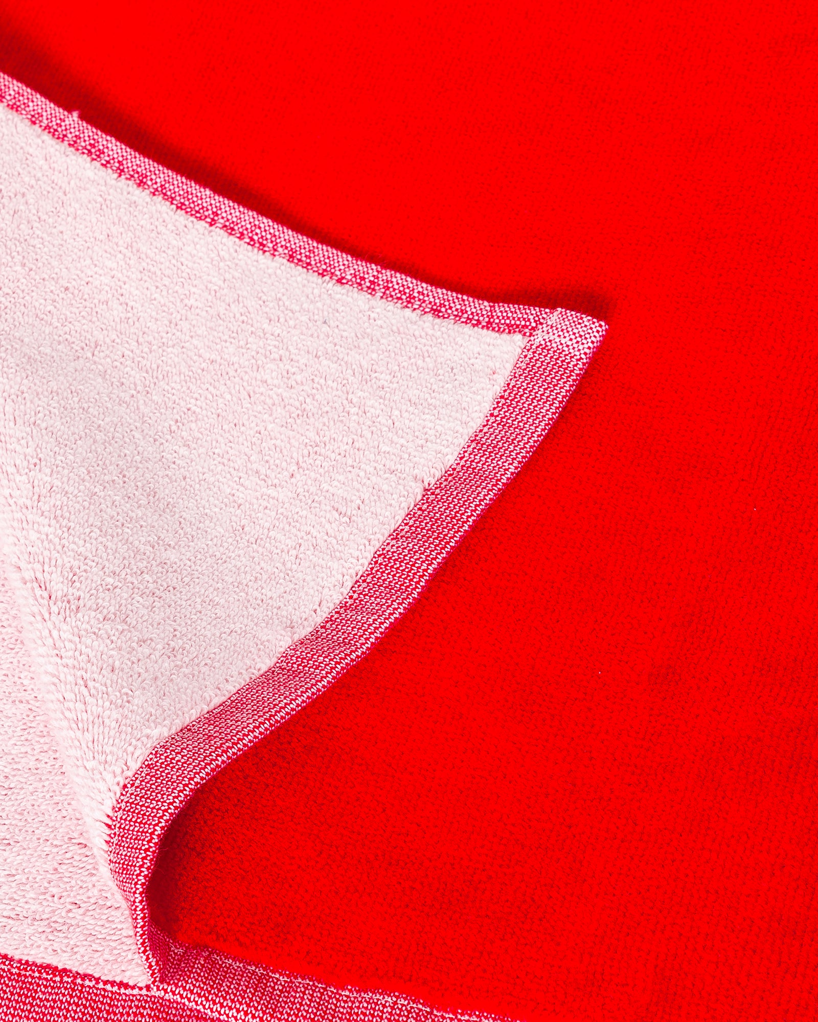 Serviette de plage en éponge Rouge vif Beach