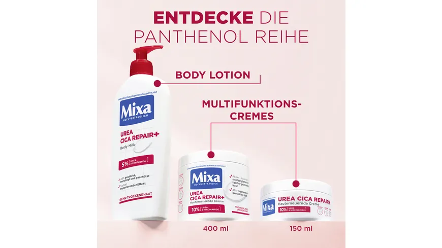 Mixa Urea Cica Repair Hauterneuernde Creme 150 ml