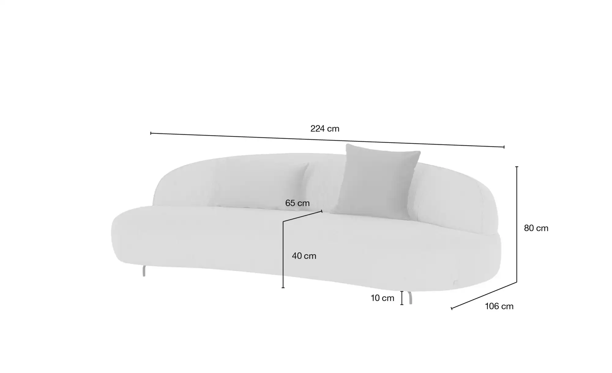 SOHO Sofa, 3-sitzig