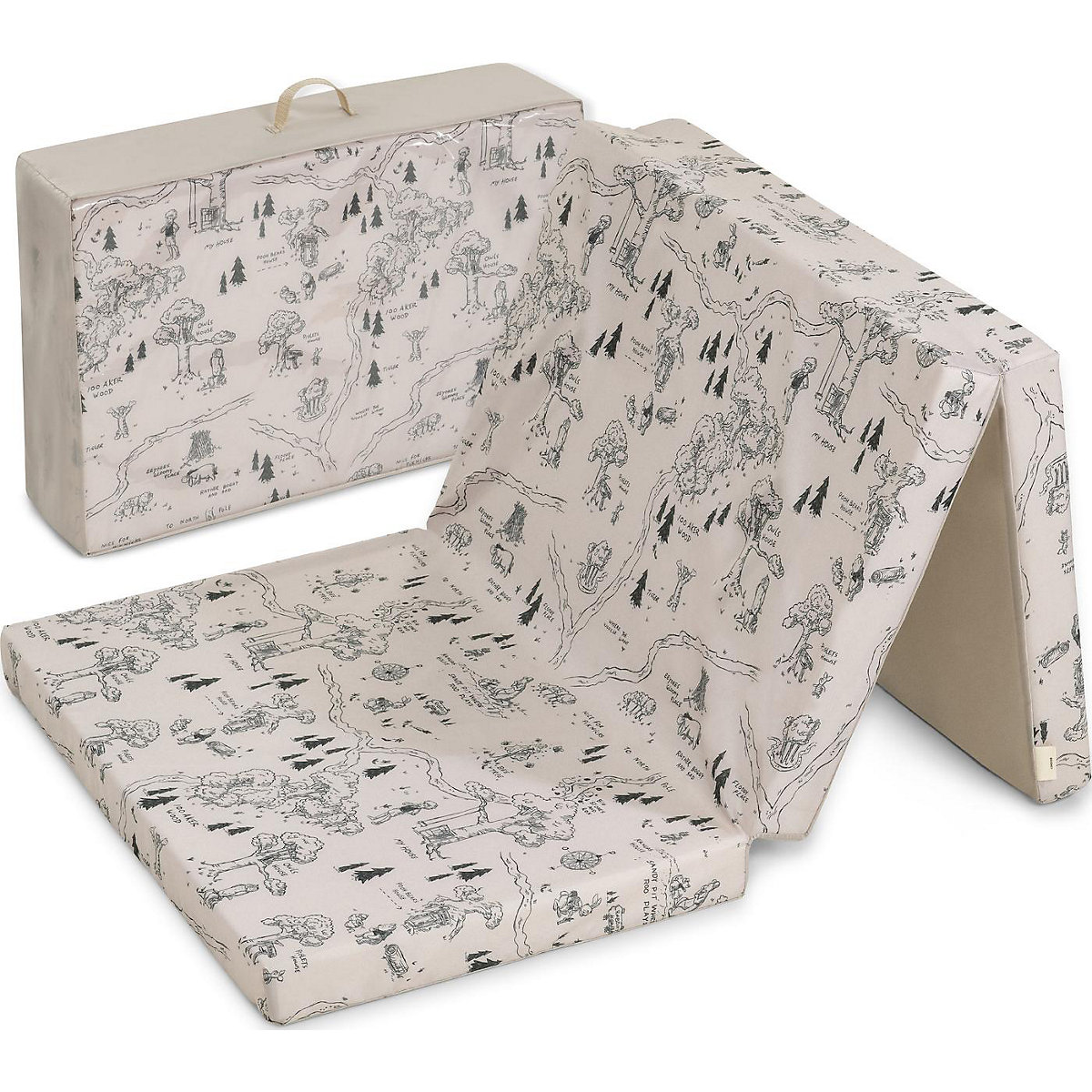 Reisebettmatratze Sleeper Winnie the Pooh, beige, 120 x 60 cm