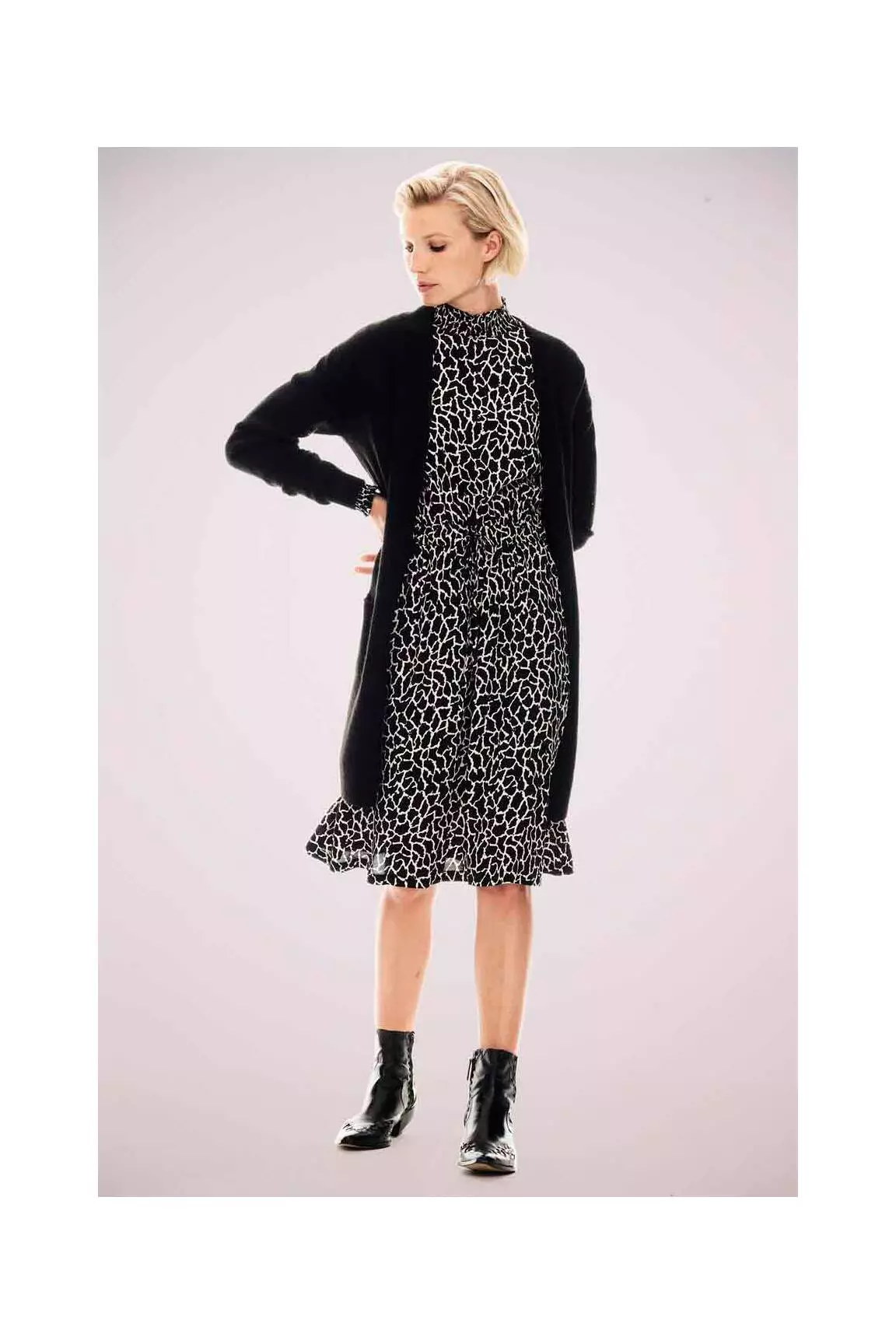 Garcia Robes Mi Longues Femme couleur noir