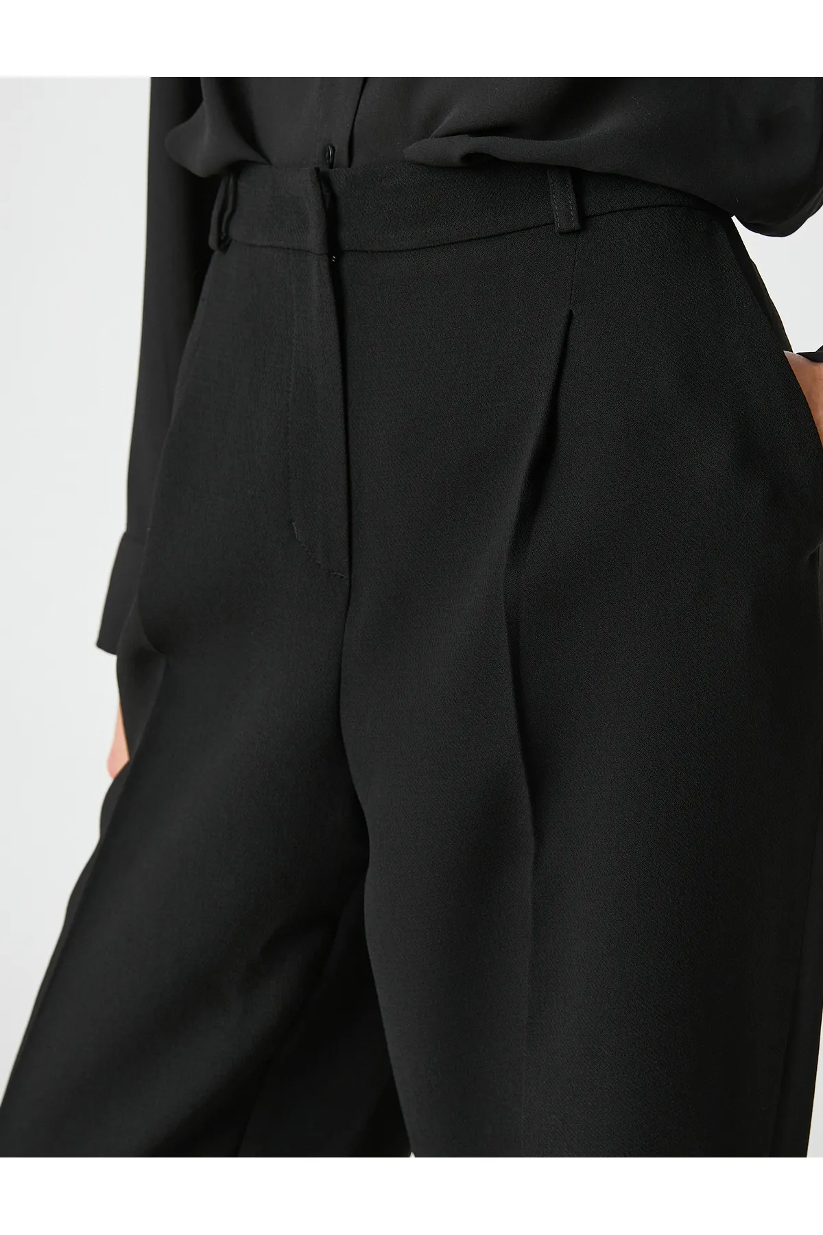 Koton  Stoff-Palazzo-Hose mit Taschen