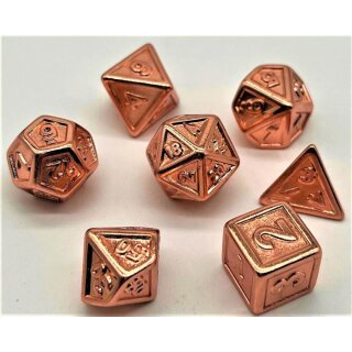 Würfelset Plated: Copper Embossed (7)