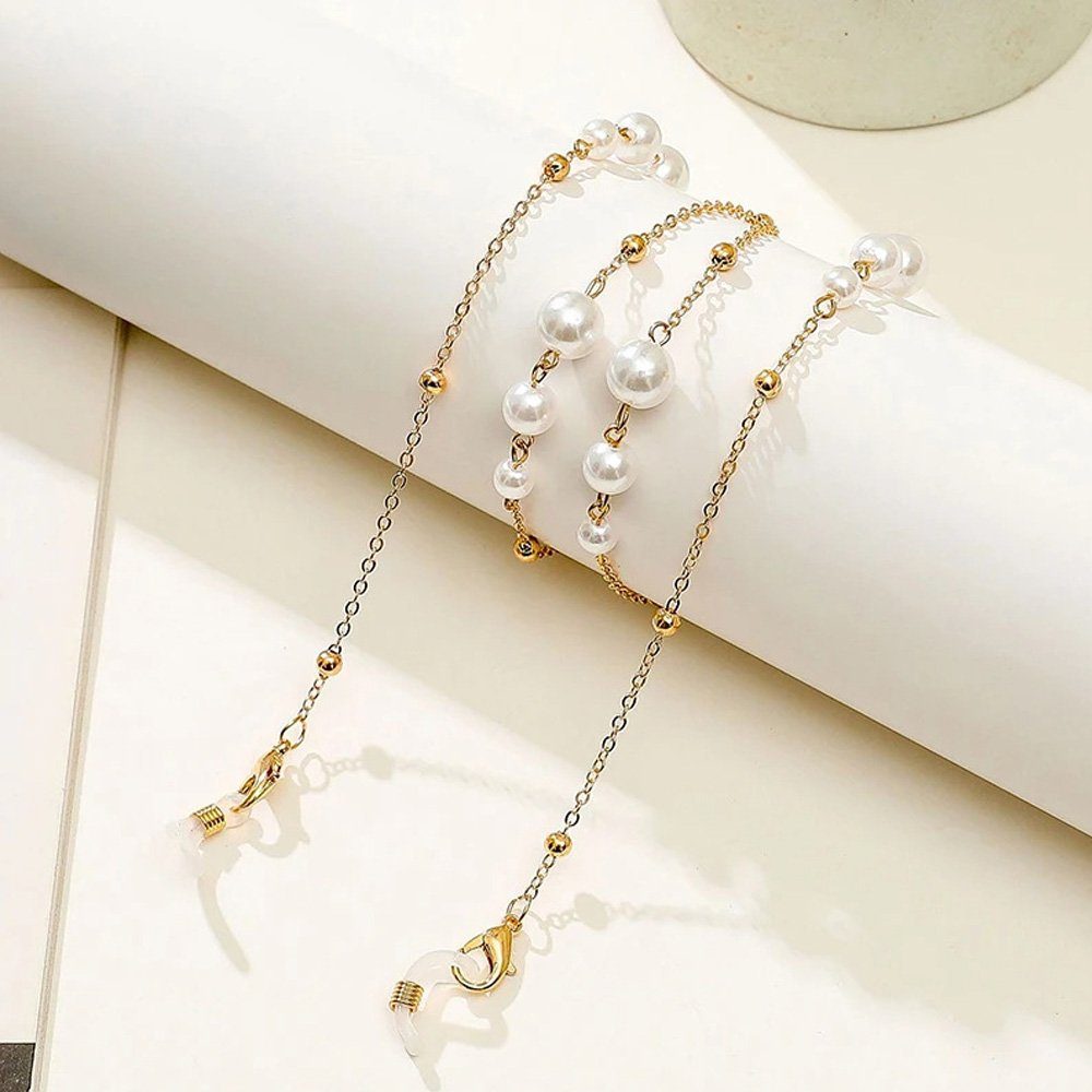 Tian Dee Brillenkette Mode Frauen Glaskette Gold Perle Frauen Sonnenbrillen Kette