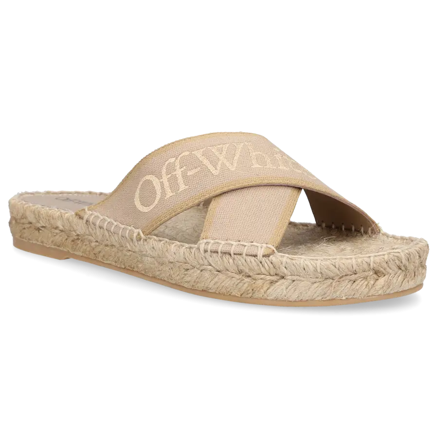 Off-White - Sandalen OWIB012S Baumwolle - beige