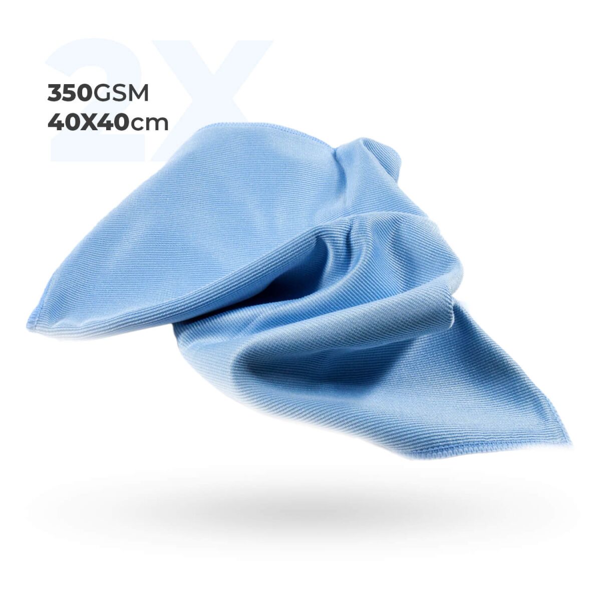 servFaces Glass Cleaning Towels Mikrofasertücher 350GSM 40×40 2St.