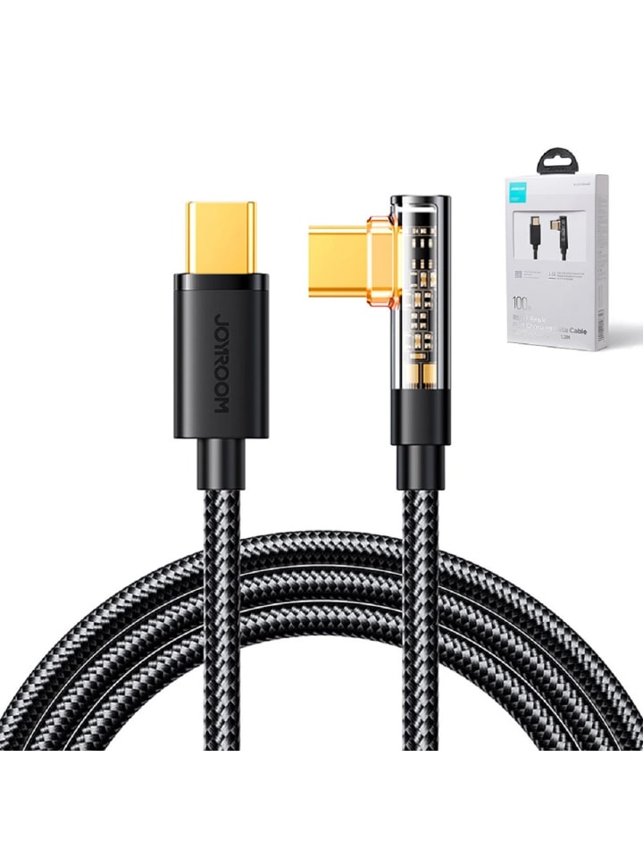 COFI 1453 Gaming-Kabel USB-C (gewinkelt) zu USB-C (gerade) 100 W 1,2 m in Schwarz günstig kaufen 1200