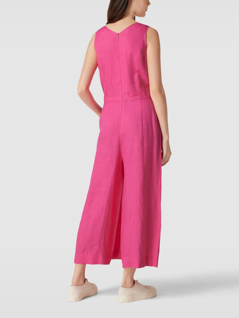Jumpsuit mit V-Ausschnitt in pink