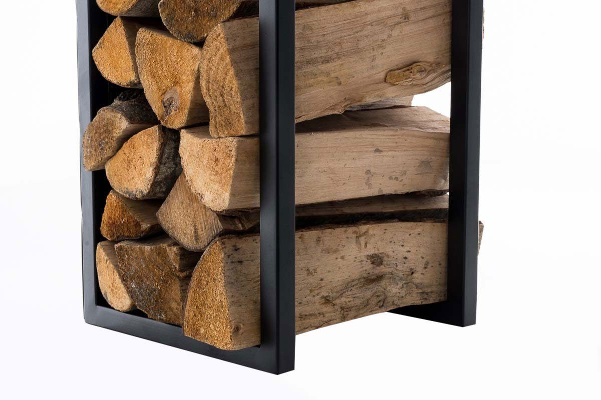 CLP Kaminholzregal Spark, BxTxH:25x25x80 cm, Edelstahl oder Metall
