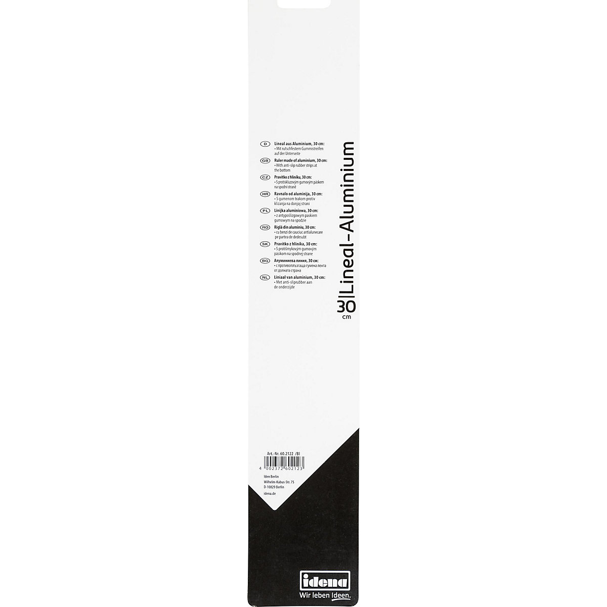 Lineal Aluminium, 30 cm