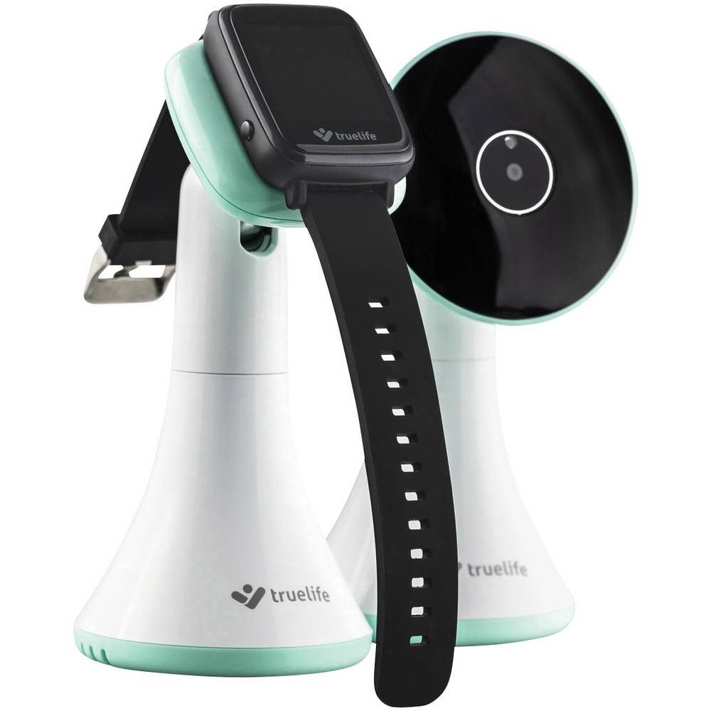 TrueLife Babyphone Babyphone mit Kamera, Nachtsichtfunktion, Gegensprechfunktion, Akku-Ladefunktion