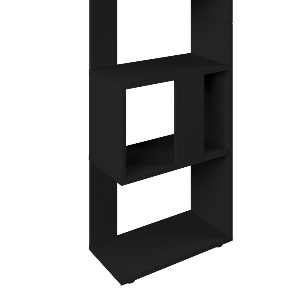 Vicco Raumteiler Standregal Bücherregal klein 5 Fächer Schwarz
