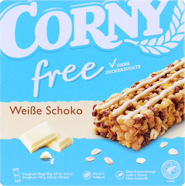 Corny Müsli-Riegel Free Weiße Schokolade