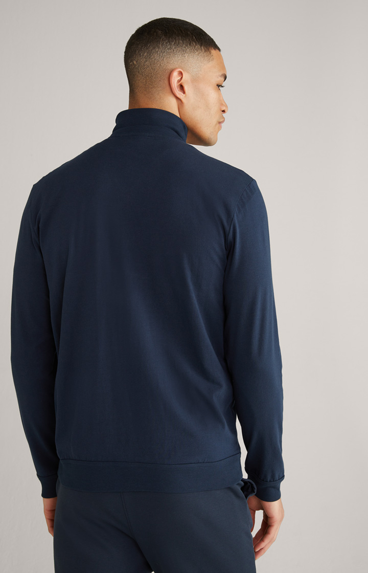Loungewear Sweatjacke in Dunkelblau