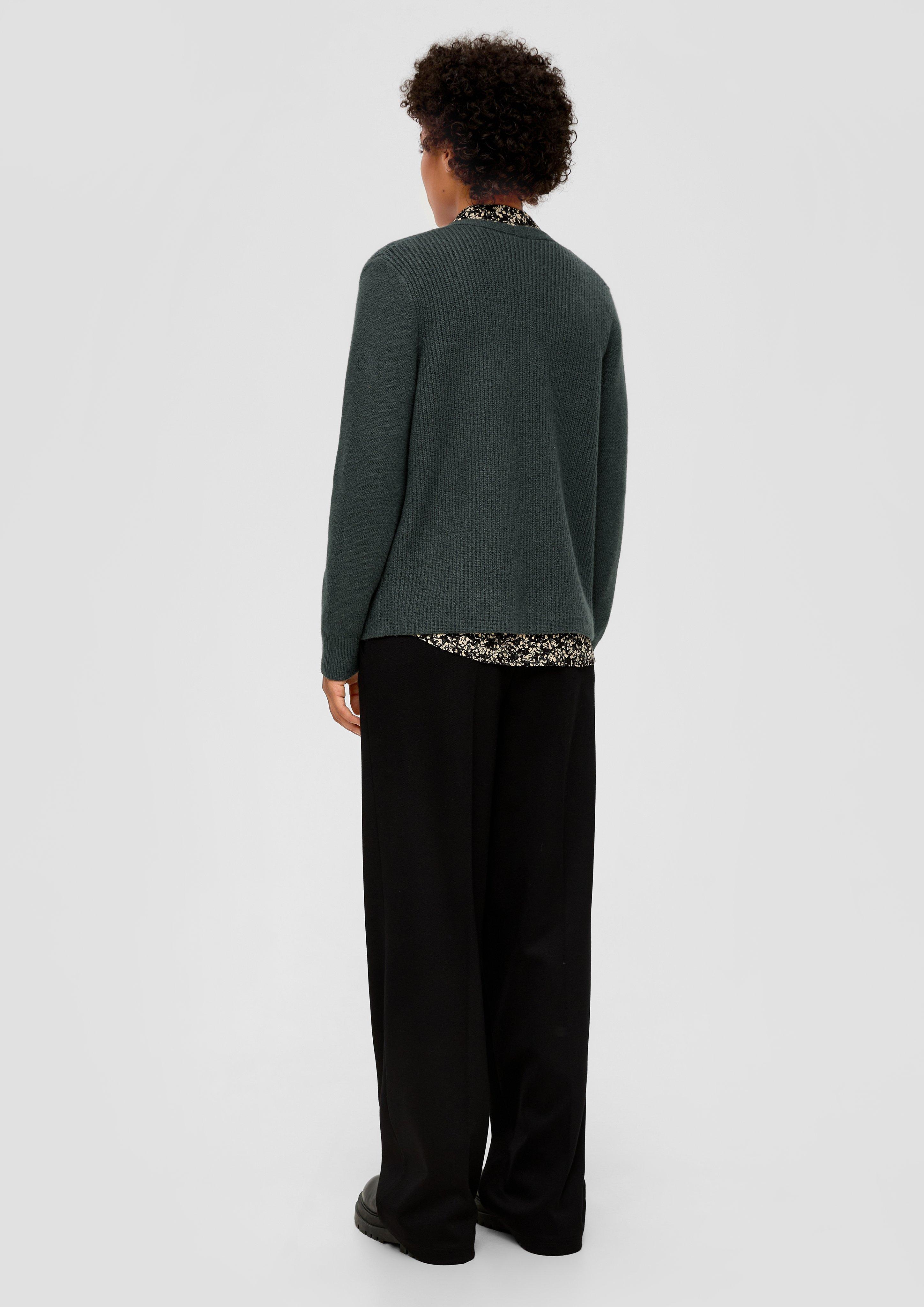 Offene Strickjacke aus Baumwollmix  2134424-7909