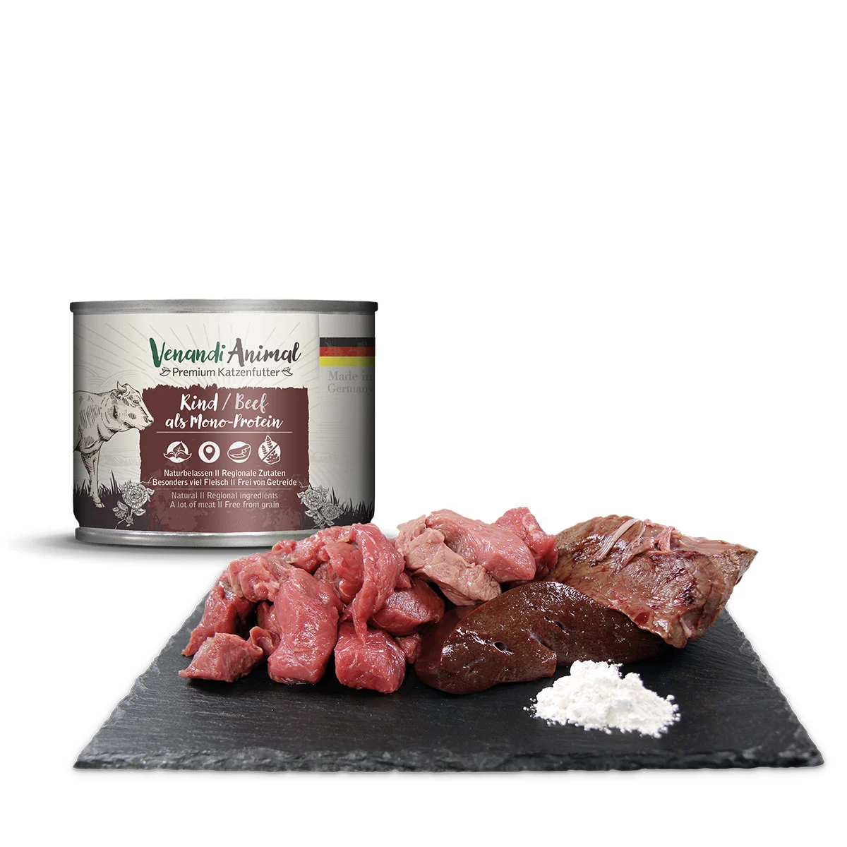 Venandi Animal - Probierpaket III Huhn, Pute, Rind, Pferd, Kalb, Truthahn