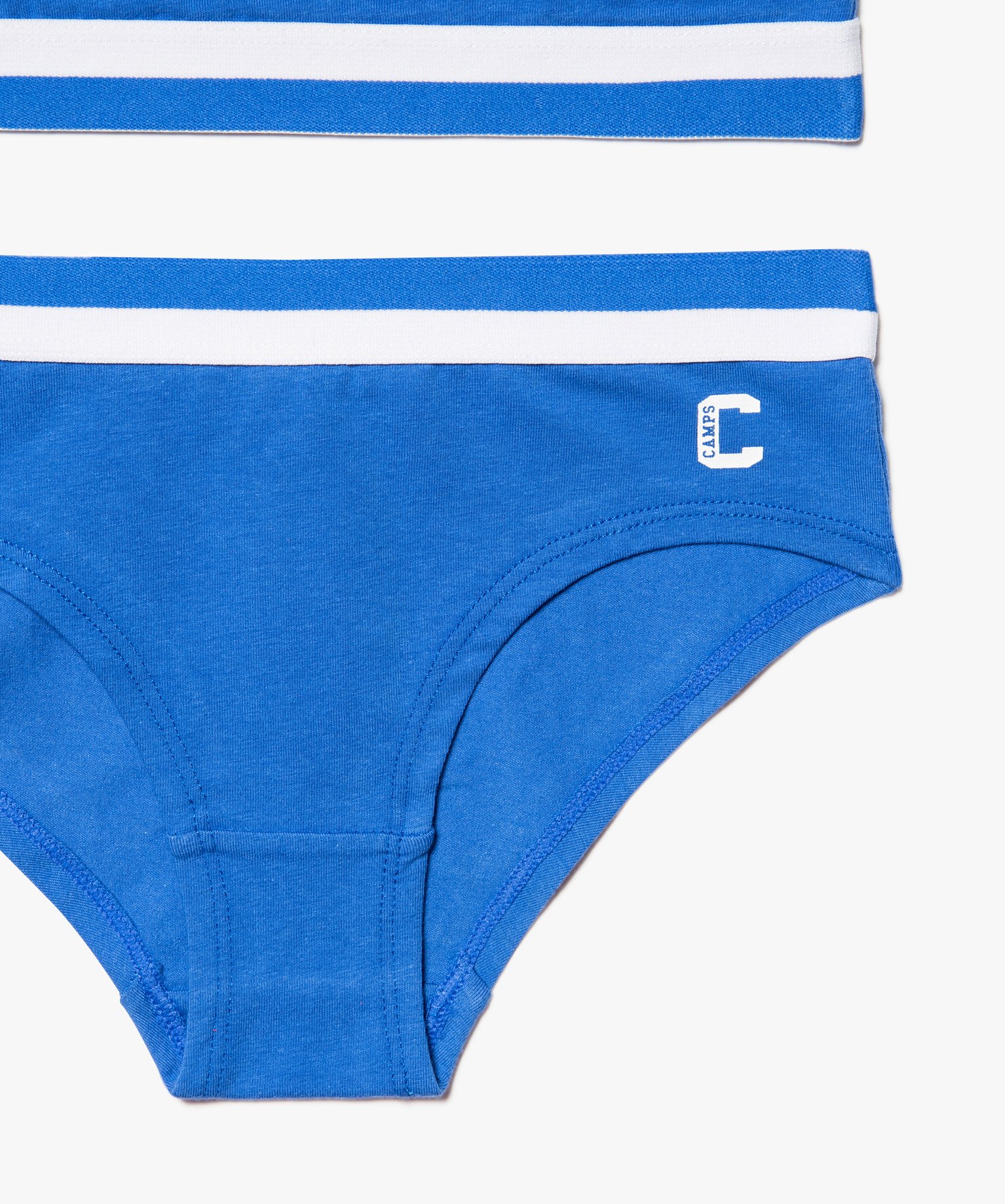 Ensemble lingerie fille 2 pièces : brassière et shorty - C... bleu fonce | GEMO