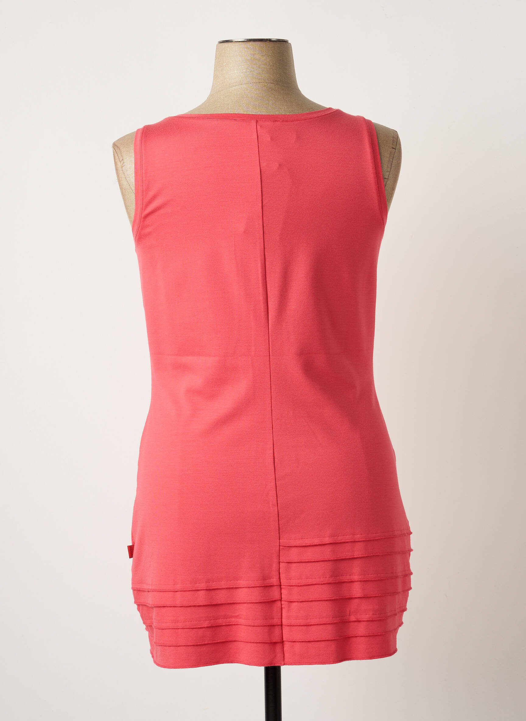 Vetono Tuniquesansmanche Femme couleur rose