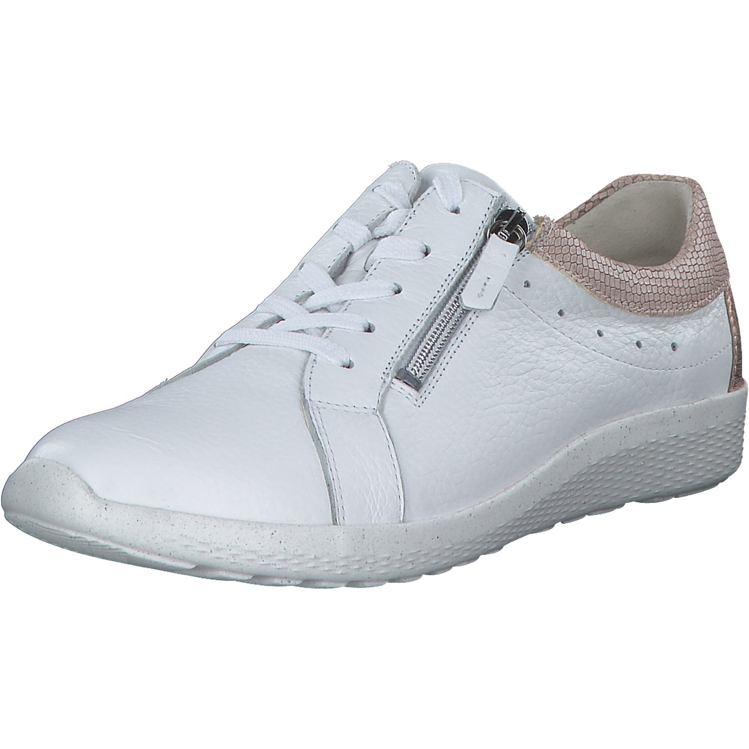 Waldläufer Ira 634002, Schnürschuhe, Damen, WEISS SKIN ROSÈGOLD