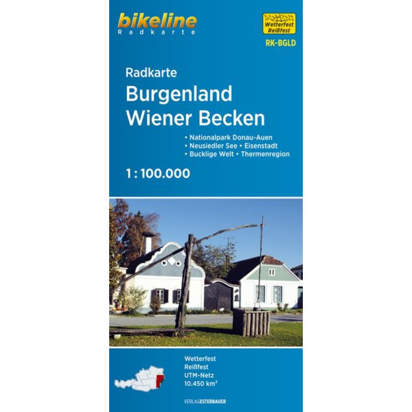 BURGENLAND - WIENER BECKEN 1: 100 000 - Fahrradkarte