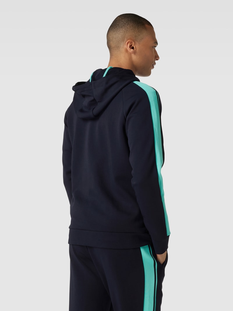 Trainingsanzug mit Label-Stitching in marineblau