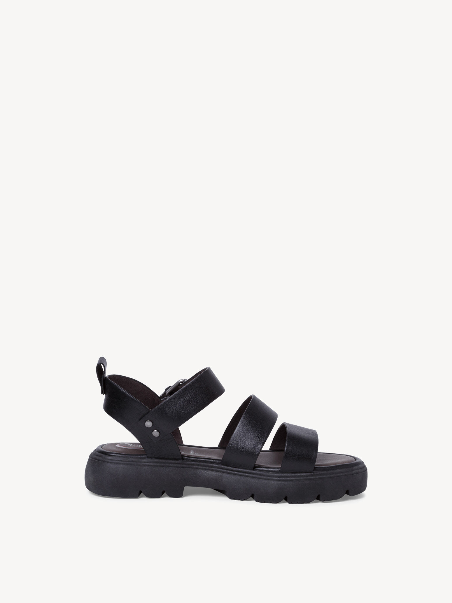 Sandale en cuir - noir