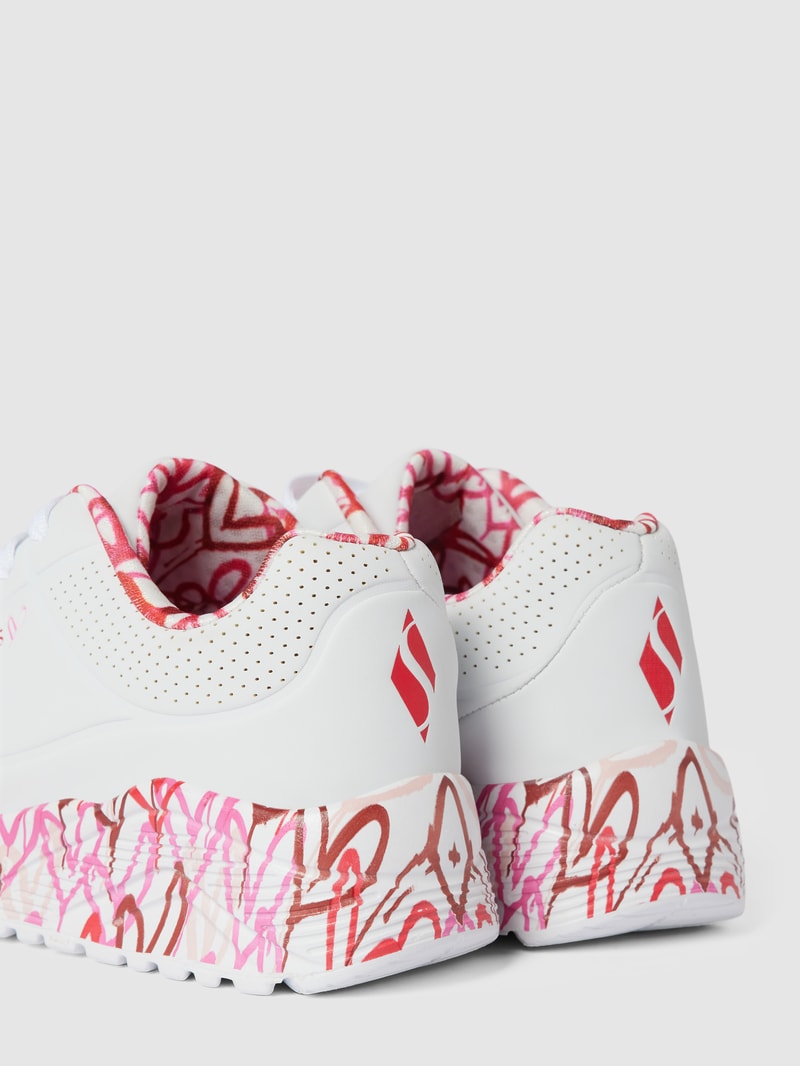 Sneaker mit Label-Details Modell 'LOVELY' in weiß