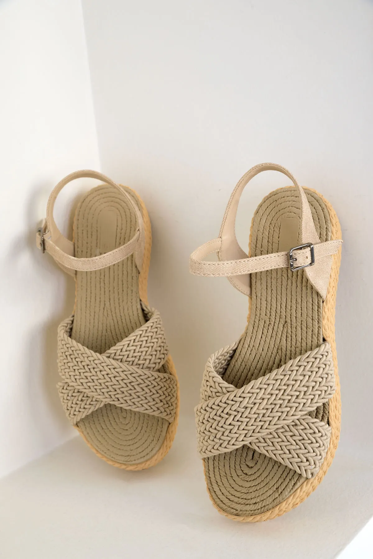SOHO  Hellbraune Damensandalen 14952