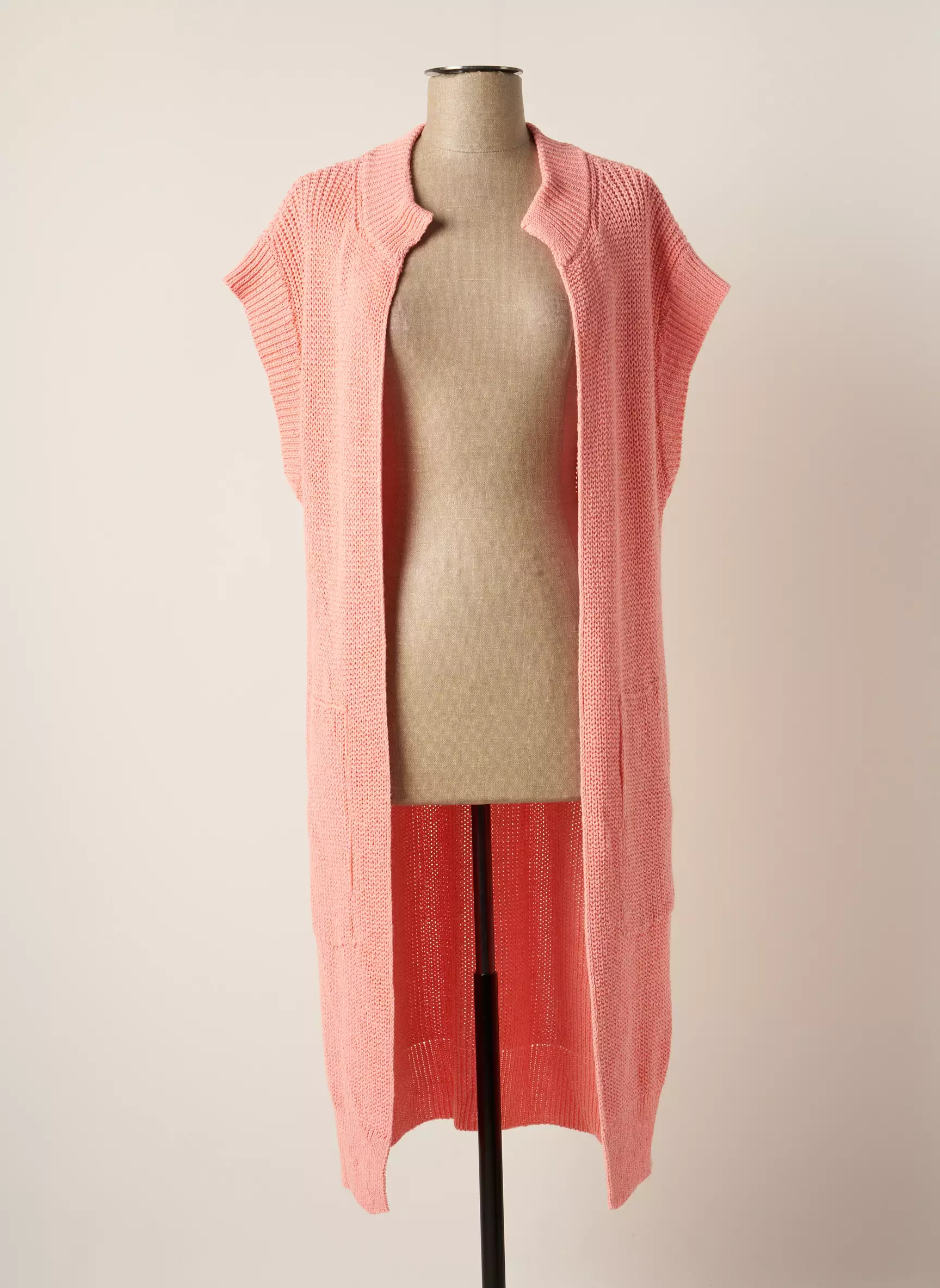 Signe Nature Gilets Manches Courtes Femme couleur rose
