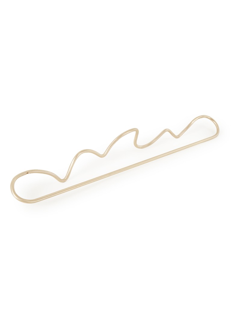 ferm LIVING Gancio portasciugamani curvo in ottone