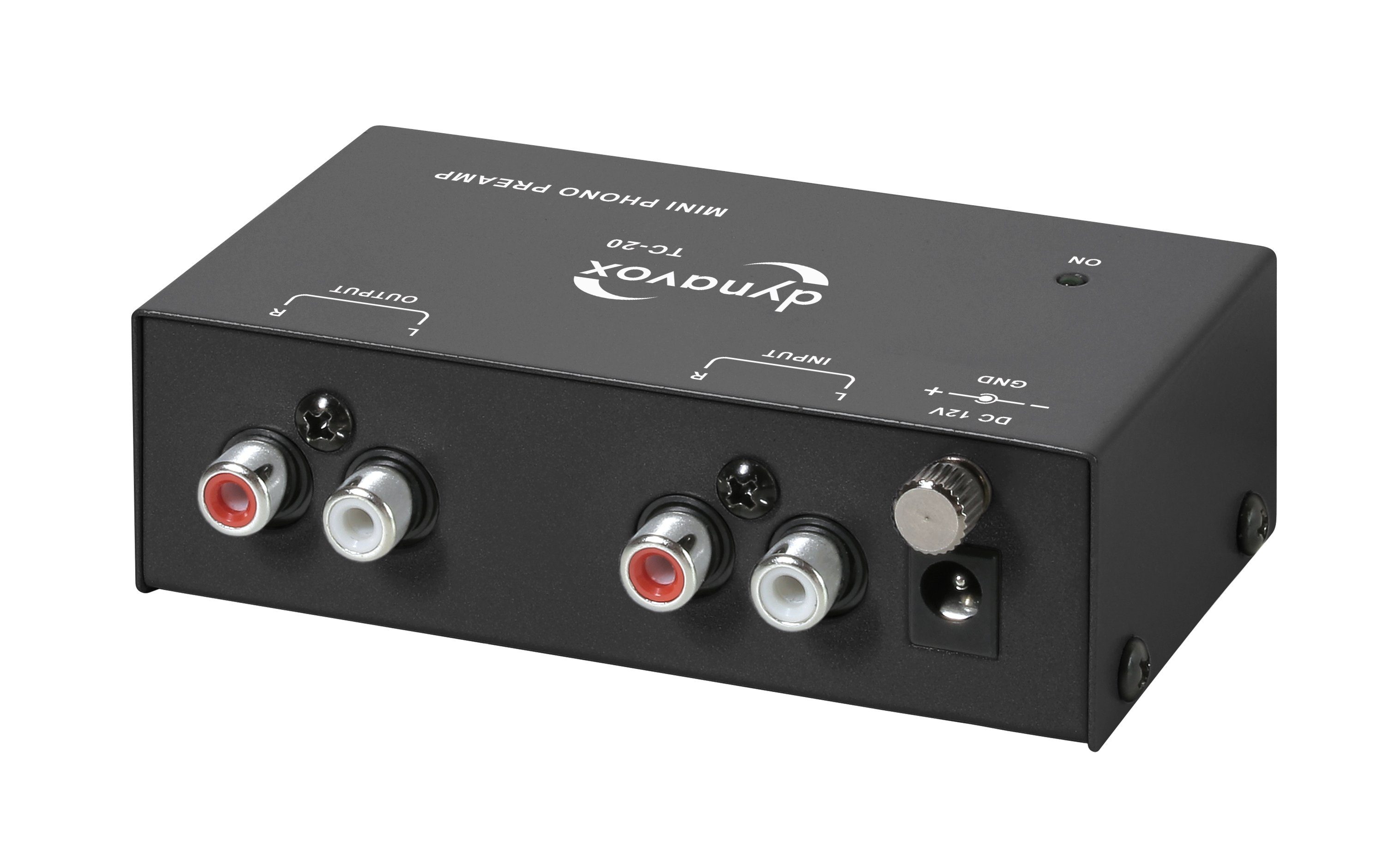 Dynavox TC-20 Vorverstärker (Phono-Vorverstärker, für MM-Abtastsysteme, Metall-Gehäuse)