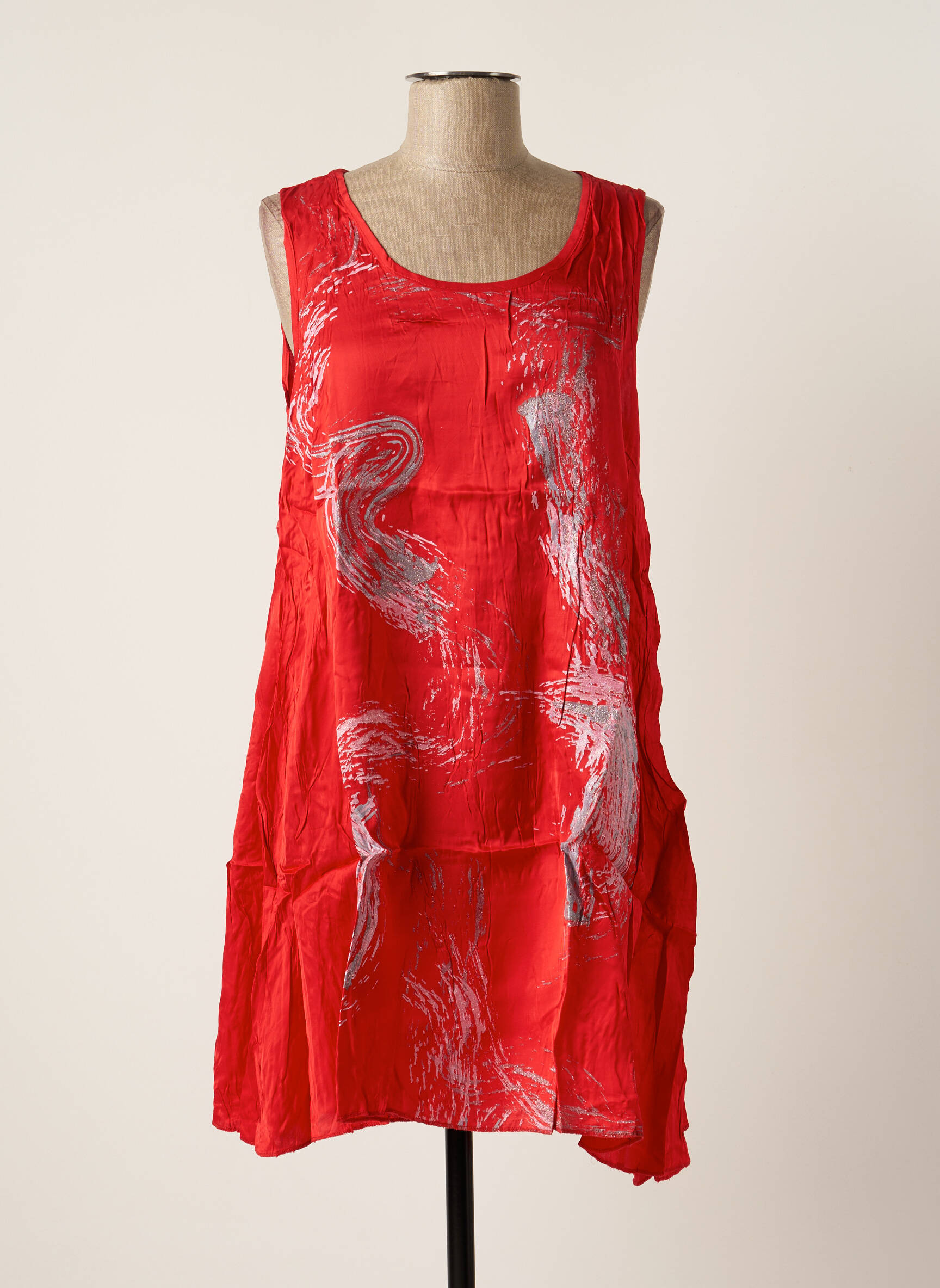 Maloka Tuniquesansmanche Femme couleur rouge
