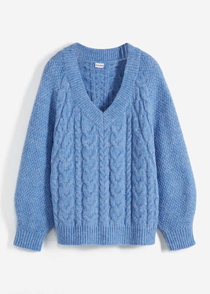 Pullover mit Zopfmuster