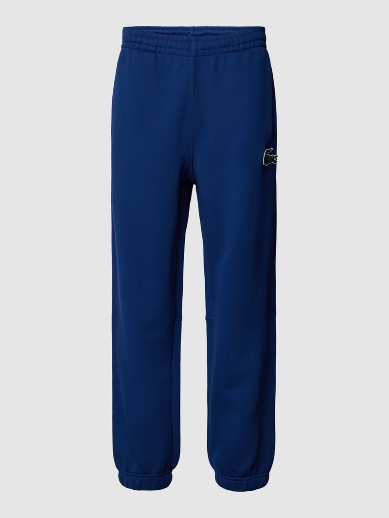 Sweatpants mit elastischen Abschlüssen in blau