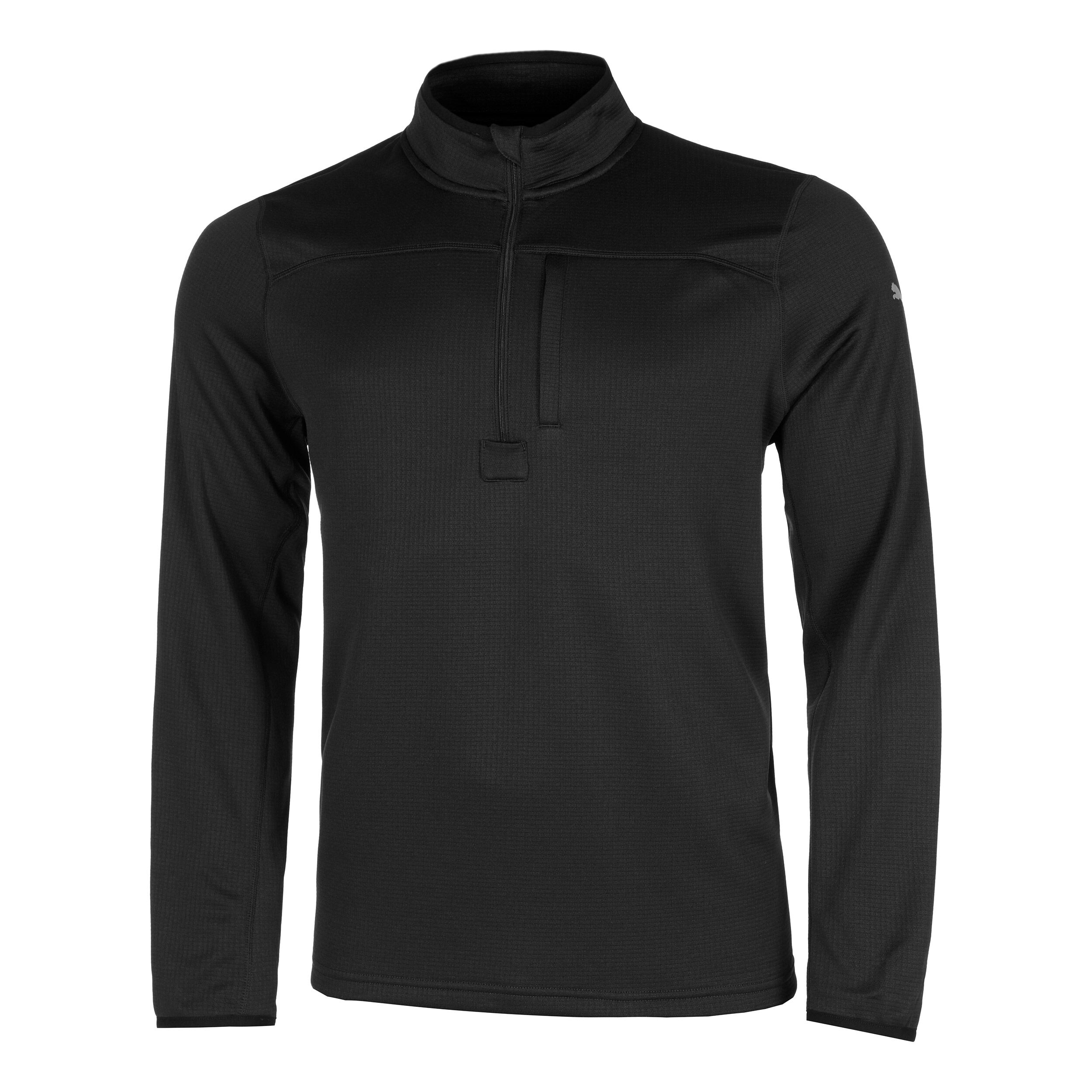 Run Microfleece Half-Zip Lauftop Herren - Schwarz