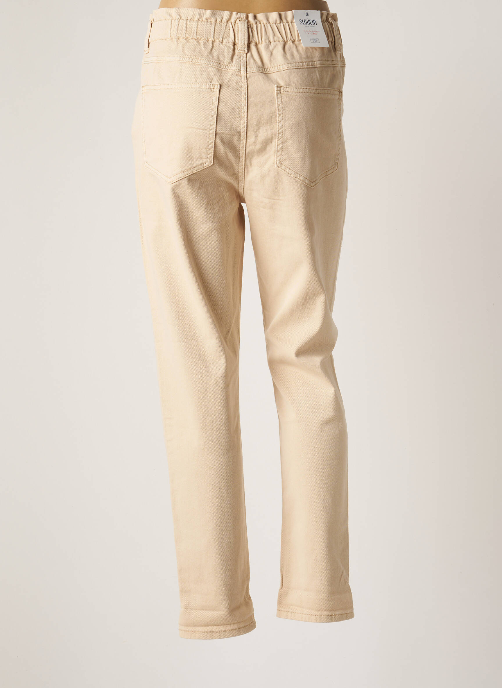 C Est Beau La Vie Jeans Coupe Droite Femme couleur beige