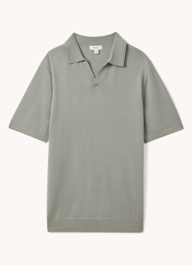 Tricou polo din lână Reiss Duchie slim fit