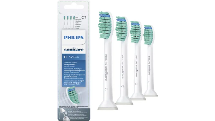 PHILIPS Sonicare C1 ProResults Bürstenköpfe, weiß, 4 St