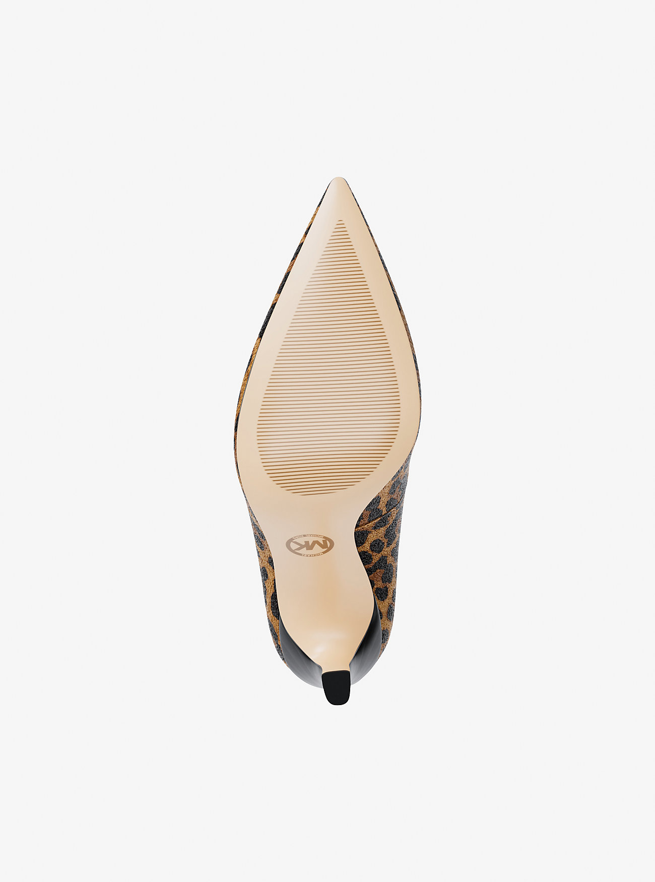 Amara Leopard Print Calf Hair Pump - MARIGOLD