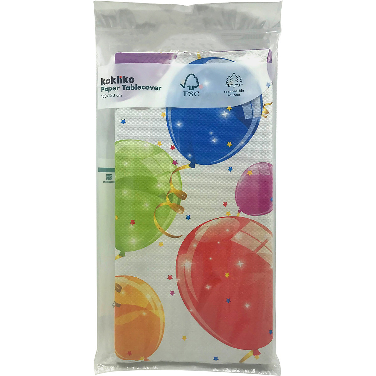 Papiertischdecke Balloons 120x180cm FSC-Mix