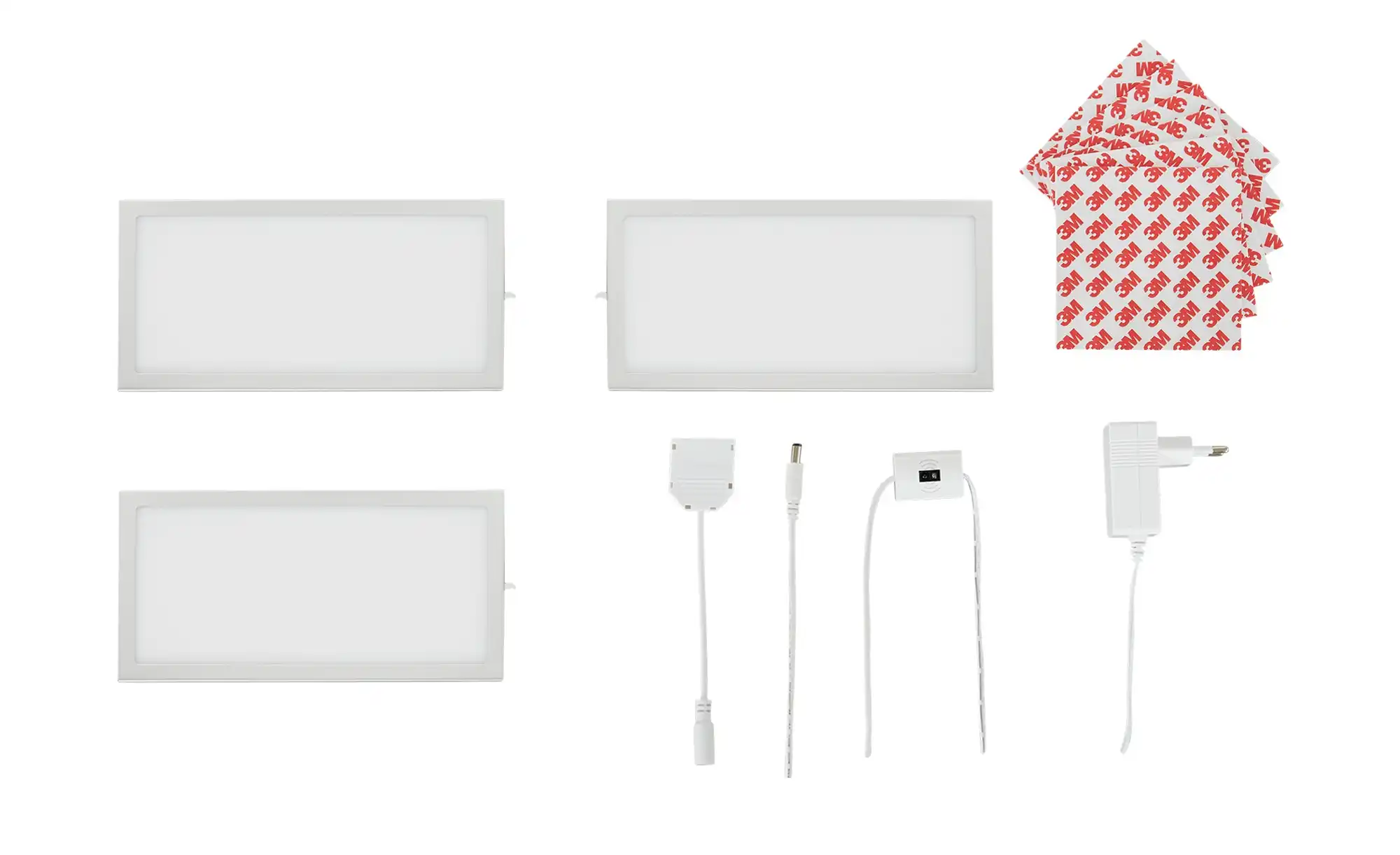 KHG Küchenunterbaubeleuchtung 3er-Set, rechteckig