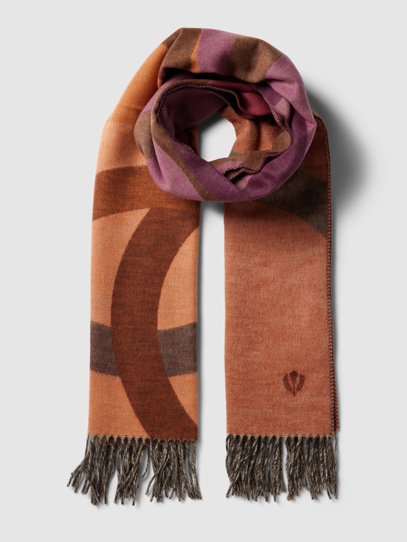 Schal mit Allover-Muster in lila