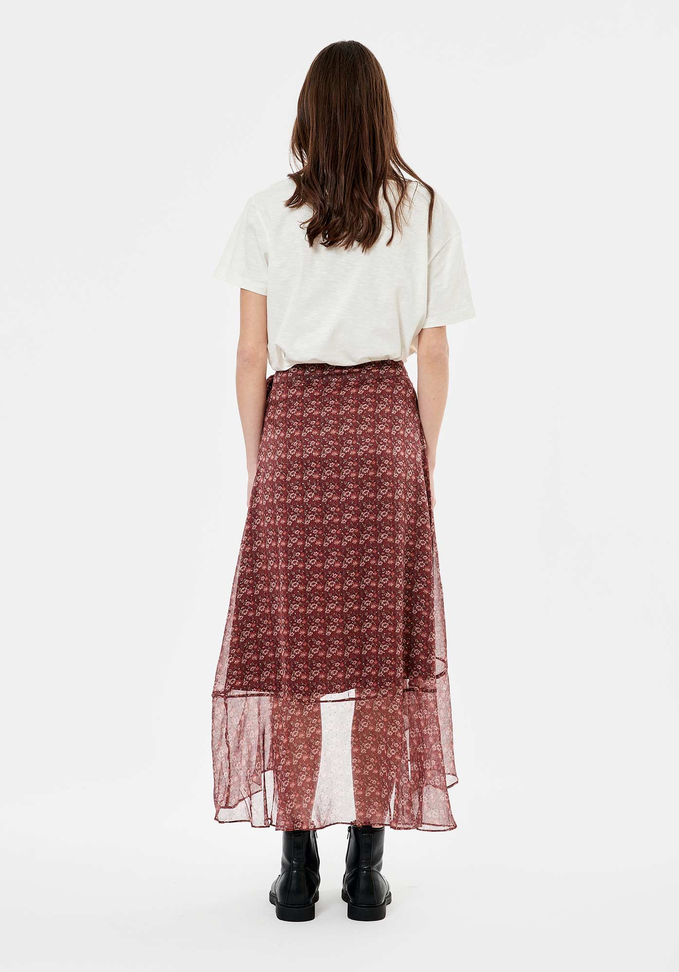 BAELI  Jupe portefeuille fleurie Femme