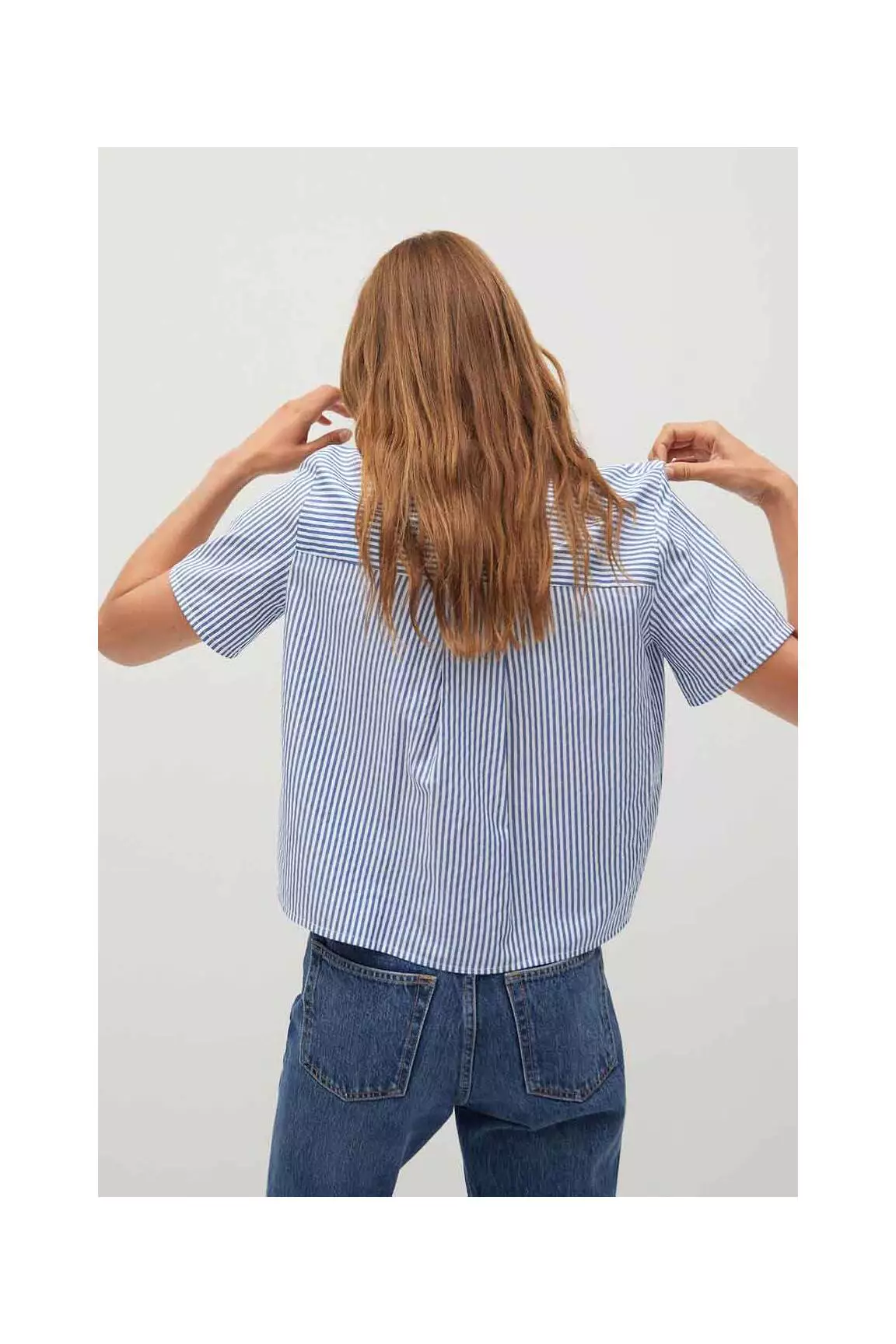 Mango Blouses Femme couleur bleu